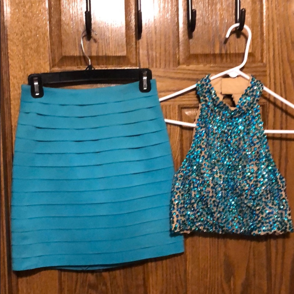 2 piece Homecoming dress